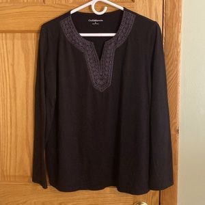 Croft & Barrow Black Shirt